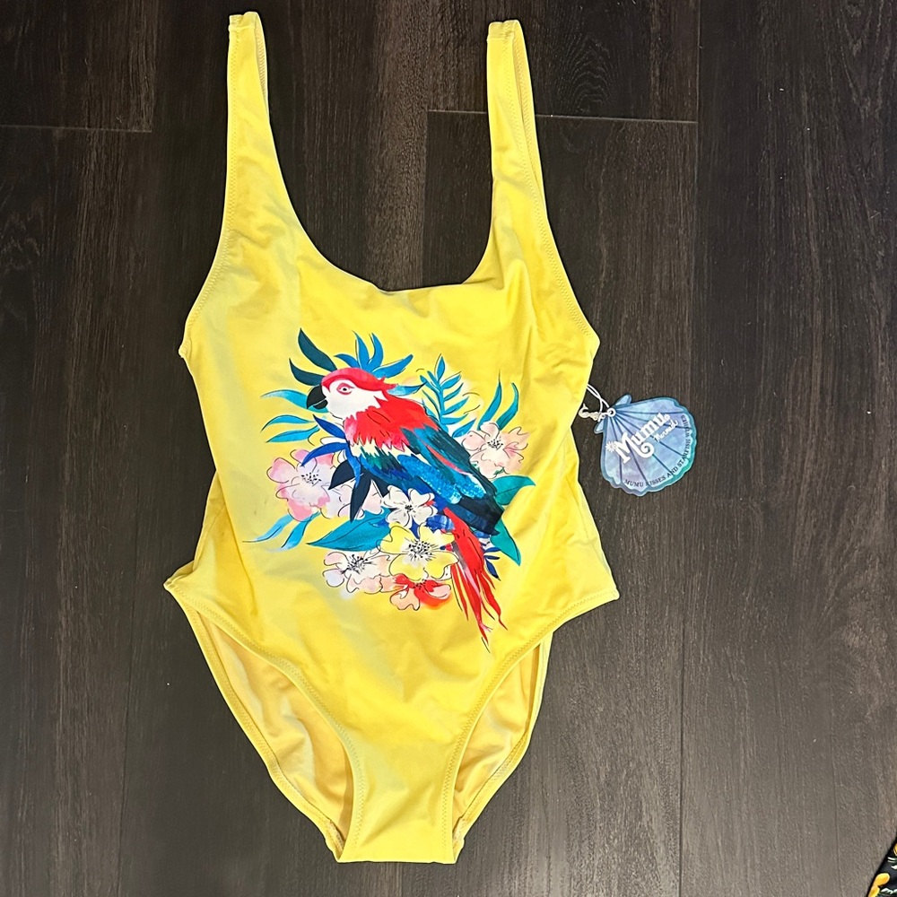 Show me your mumu Yellow Parrot  Bodysuit